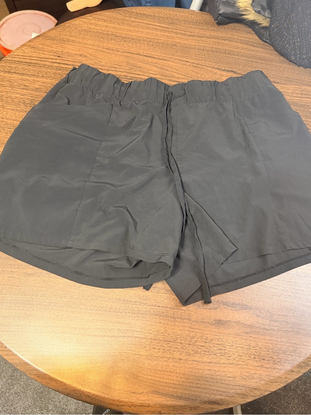 all in motion Black Women's Athletic Elastic-Waist Shorts